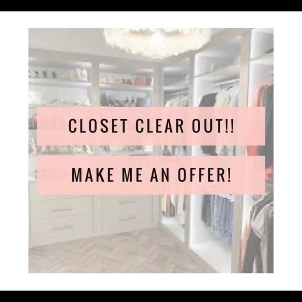 Welcome to my closet! Everything negotiable, feel free to make me an offer!